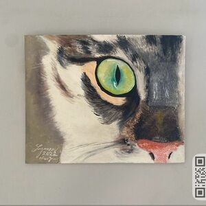 Cat Eye Canvas Painting